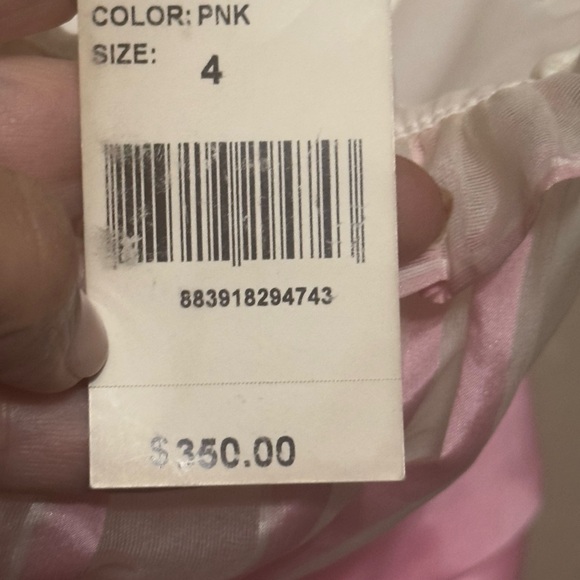 Betsey Johnson hPink and White Dress. - Picture 7 of 11